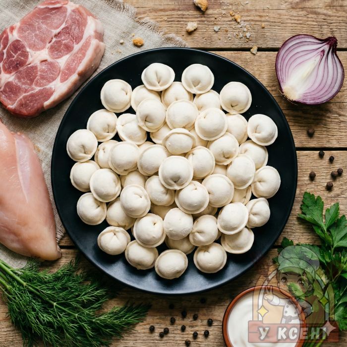Пельмені з Куркою та Свининою