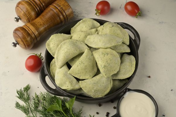 Вареники з Сиром та Зеленню