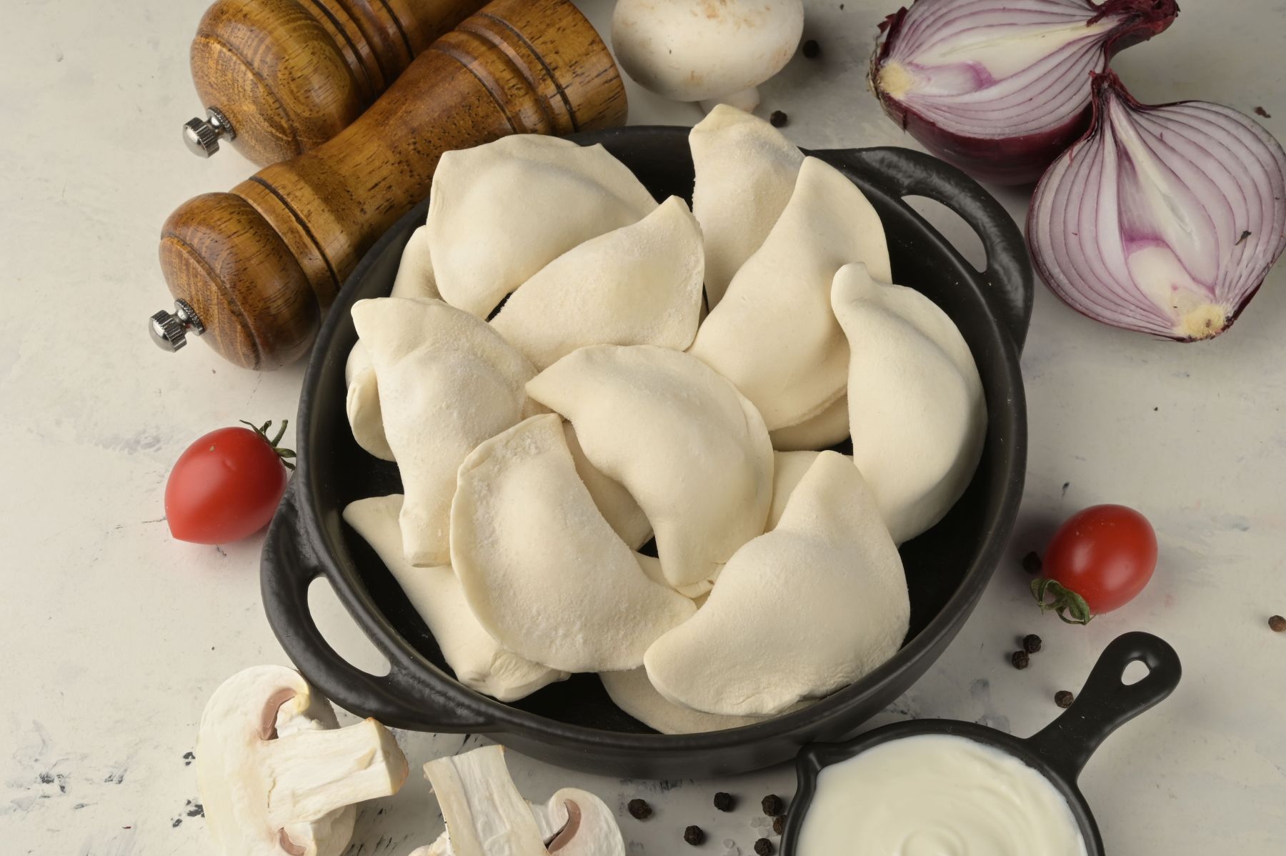 Вареники з Картоплею та Грибами