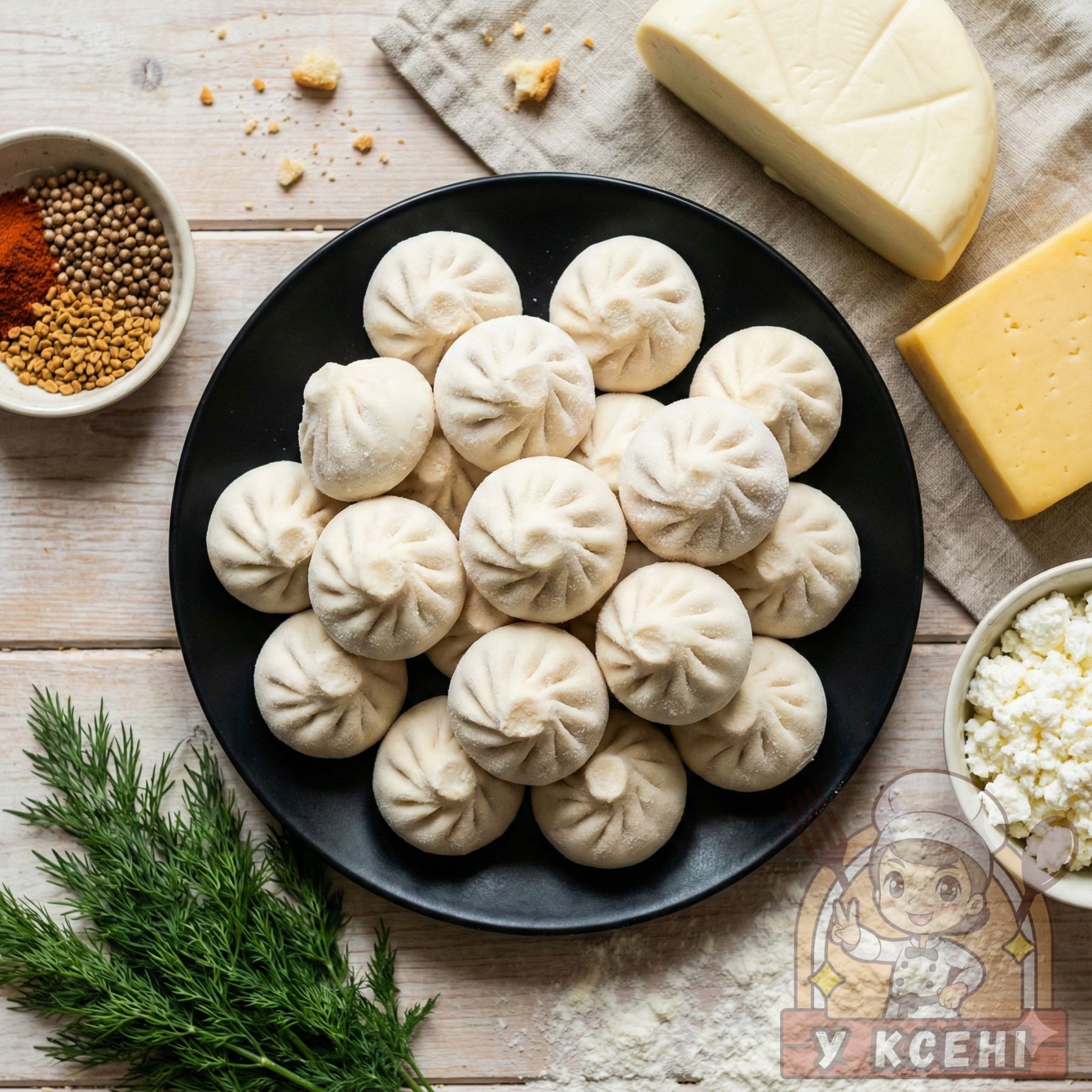 Хінкалі з Сиром