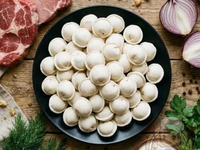 Пельмені з Яловичиною та Свининою