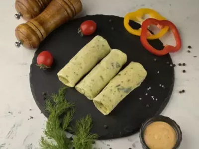 Млинці з Зеленню та Сиром