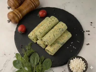 Млинці з Зеленню та Сиром